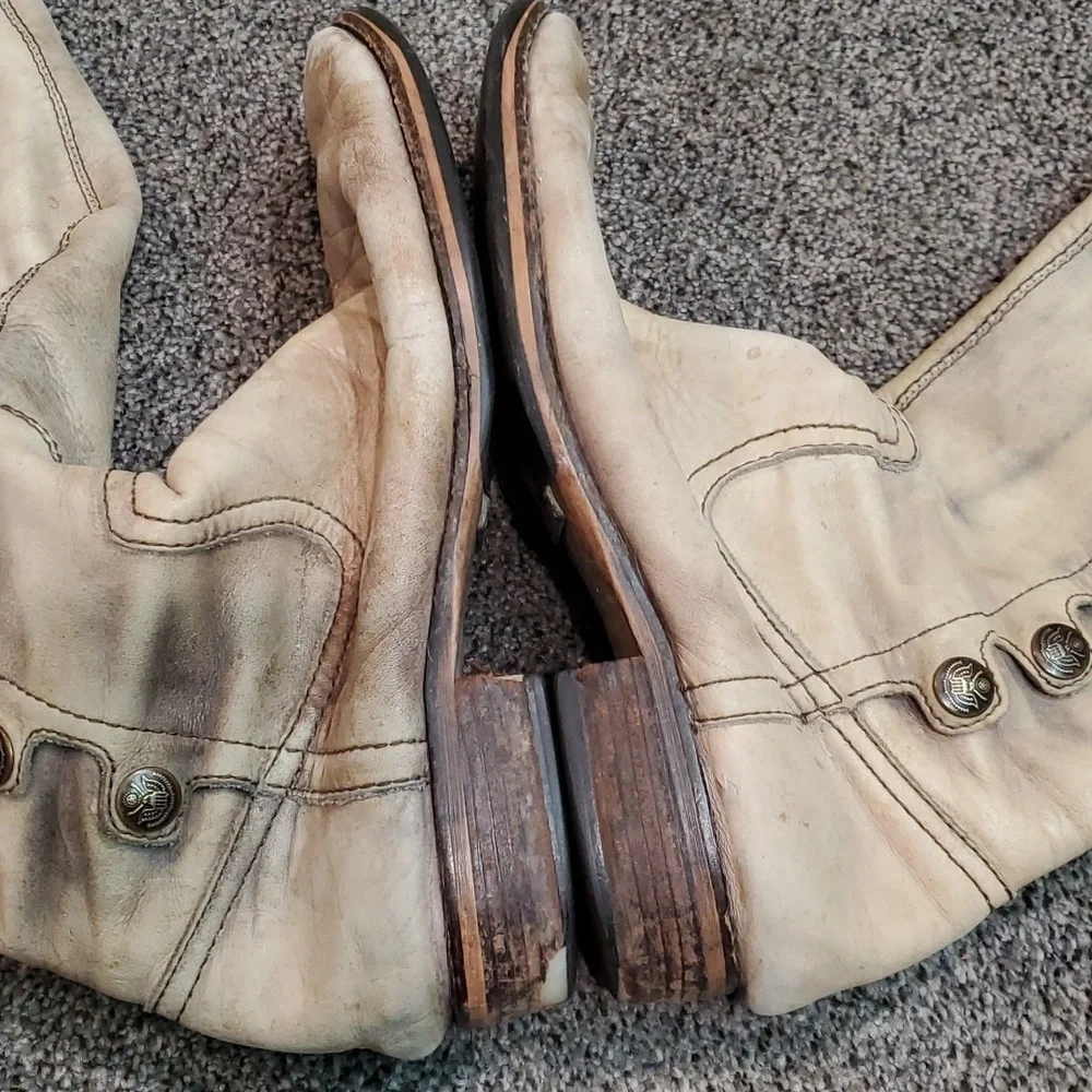 Sam Edelman Womens Pierce Over The knee Distressed leather riding sz 8.5M